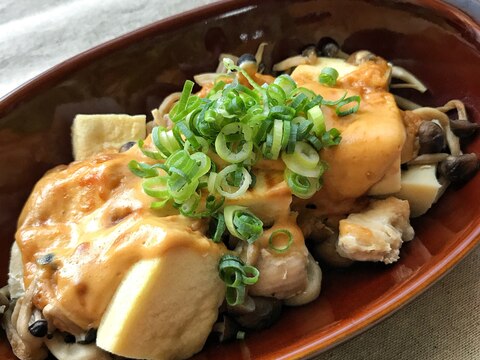鶏肉と高野豆腐の味噌マヨ焼き